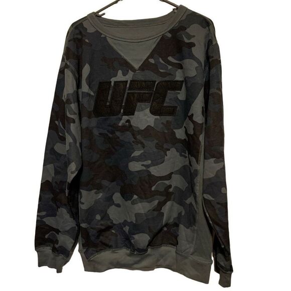UFC Size Large Camouflage Crew Neck Sweatshirt - Picture 1 of 4